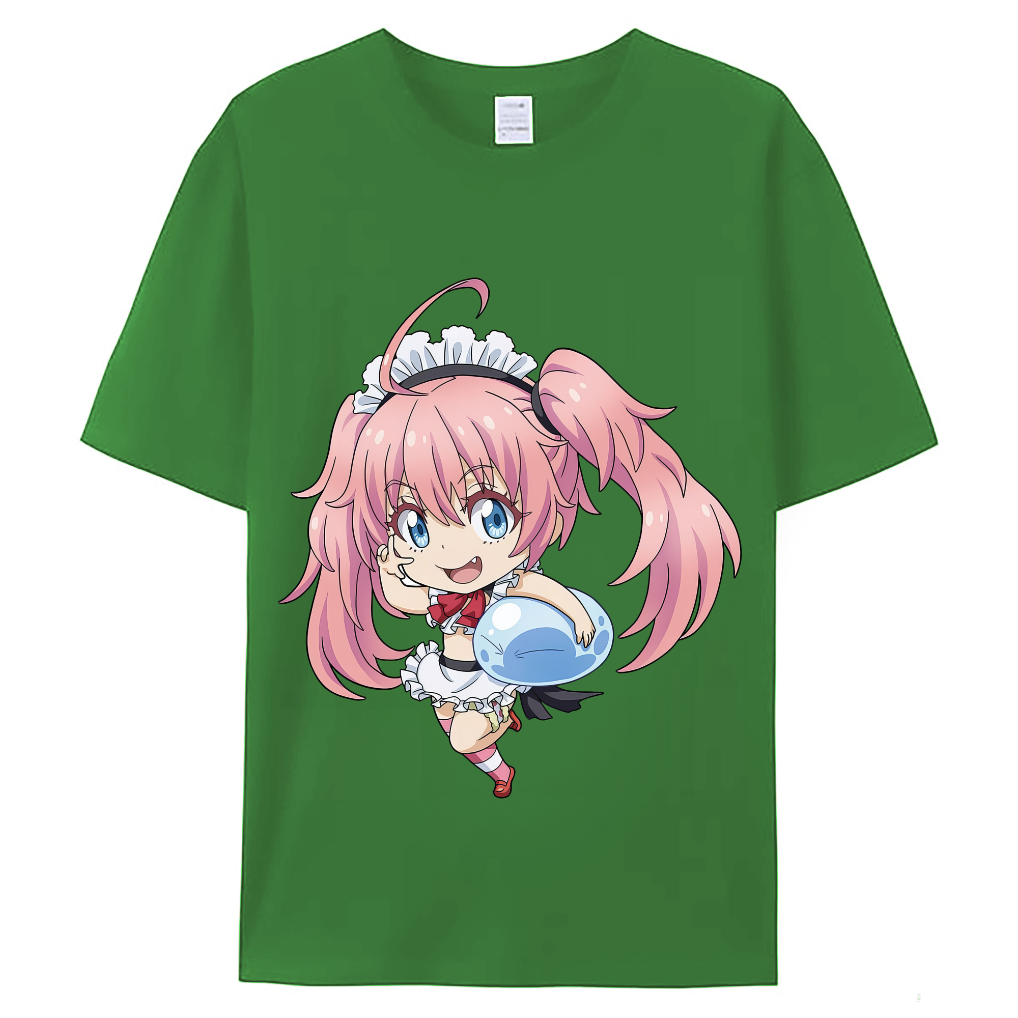 （画像用） 転スラ Regarding Reincarnated to Slime レディースカジュアルプリントTシャツ（綿100％）